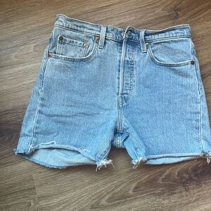 Levi's Light Blue Denim Jean Shorts